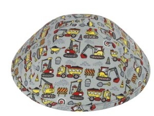 Picture of iKippah Let's Dig It Light Gray Size 2